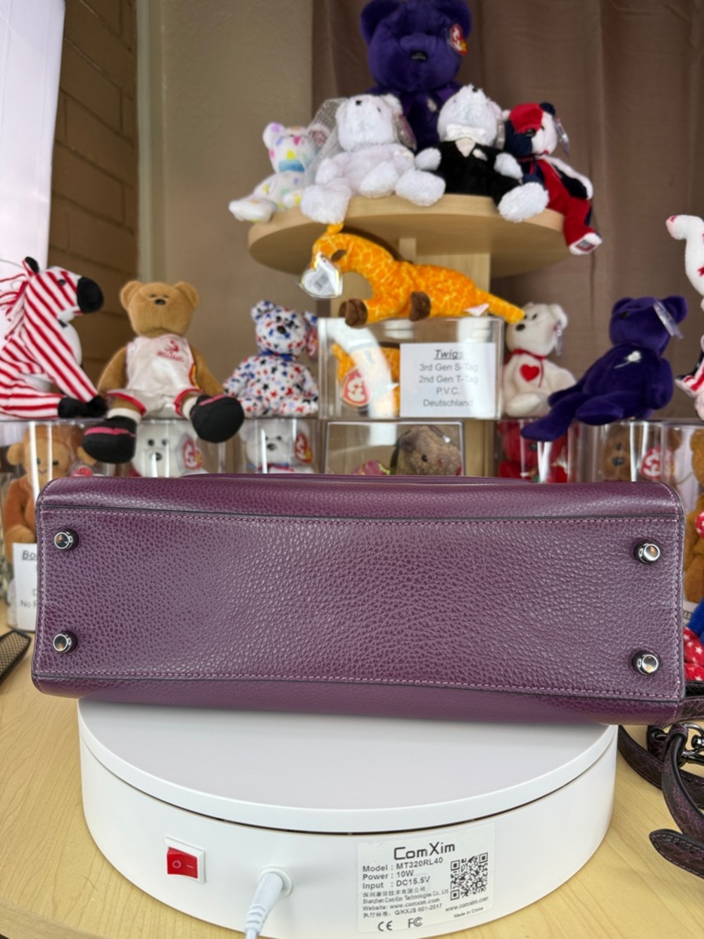 π₯COACH - Lane Mixed Leather Carryall - Boysenberry - 79U479 - Picture 8 of 12